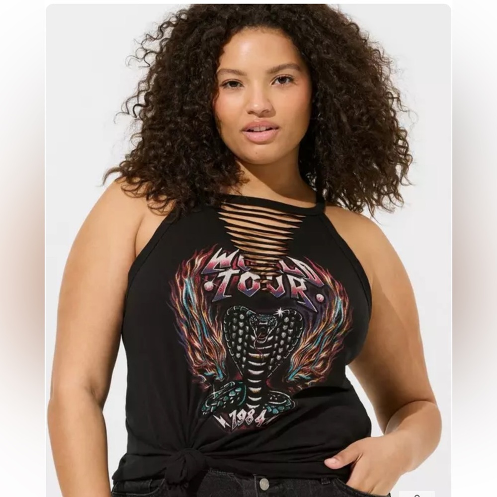 Torrid Flame Cobra Heritage Jersey Hi-Neck Slash Cami